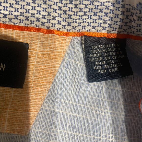 Michael Brandon XL Slim Fit Button Down Light Blue Business Casual Date Night - Picture 4 of 4